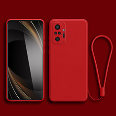 Custodia Silicone Ultra Sottile Morbida 360 Gradi Cover YK2 per Xiaomi Redmi Note 10S 4G Rosso