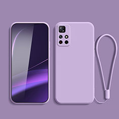 Custodia Silicone Ultra Sottile Morbida 360 Gradi Cover YK2 per Xiaomi Redmi Note 11 5G Viola