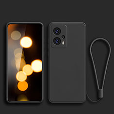 Custodia Silicone Ultra Sottile Morbida 360 Gradi Cover YK2 per Xiaomi Redmi Note 11T Pro+ Plus 5G Nero