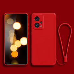 Custodia Silicone Ultra Sottile Morbida 360 Gradi Cover YK2 per Xiaomi Redmi Note 11T Pro+ Plus 5G Rosso