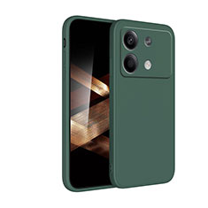 Custodia Silicone Ultra Sottile Morbida 360 Gradi Cover YK2 per Xiaomi Redmi Note 13R Pro 5G Verde