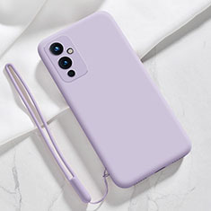 Custodia Silicone Ultra Sottile Morbida 360 Gradi Cover YK3 per OnePlus 9 5G Lavanda