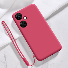 Custodia Silicone Ultra Sottile Morbida 360 Gradi Cover YK3 per OnePlus Nord CE 3 Lite 5G Rosso