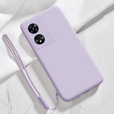 Custodia Silicone Ultra Sottile Morbida 360 Gradi Cover YK3 per Oppo A18 Lavanda