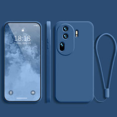 Custodia Silicone Ultra Sottile Morbida 360 Gradi Cover YK3 per Oppo Reno11 Pro 5G Blu