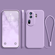 Custodia Silicone Ultra Sottile Morbida 360 Gradi Cover YK3 per Oppo Reno11 Pro 5G Lavanda