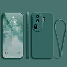 Custodia Silicone Ultra Sottile Morbida 360 Gradi Cover YK3 per Oppo Reno11 Pro 5G Verde