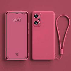 Custodia Silicone Ultra Sottile Morbida 360 Gradi Cover YK3 per Realme Q5 Pro 5G Rosa Caldo