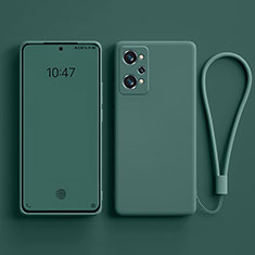 Custodia Silicone Ultra Sottile Morbida 360 Gradi Cover YK3 per Realme Q5 Pro 5G Verde Notte