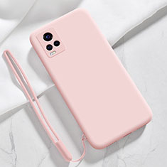 Custodia Silicone Ultra Sottile Morbida 360 Gradi Cover YK3 per Vivo iQOO 7 Legend 5G Rosa