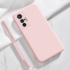 Custodia Silicone Ultra Sottile Morbida 360 Gradi Cover YK3 per Vivo X70t Rosa