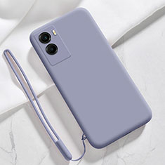 Custodia Silicone Ultra Sottile Morbida 360 Gradi Cover YK3 per Vivo Y55s (2021) Grigio Lavanda