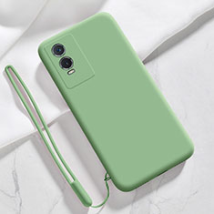 Custodia Silicone Ultra Sottile Morbida 360 Gradi Cover YK3 per Vivo Y74s 5G Verde