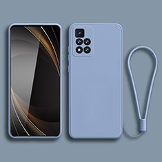 Custodia Silicone Ultra Sottile Morbida 360 Gradi Cover YK3 per Xiaomi Mi 11i 5G (2022) Grigio Lavanda