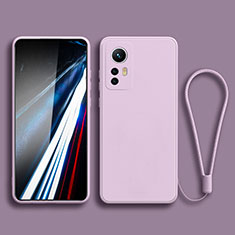 Custodia Silicone Ultra Sottile Morbida 360 Gradi Cover YK3 per Xiaomi Mi 12T Pro 5G Lavanda