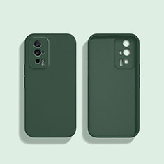 Custodia Silicone Ultra Sottile Morbida 360 Gradi Cover YK3 per Xiaomi Poco F5 Pro 5G Verde Notte