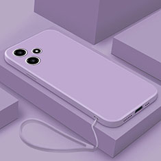 Custodia Silicone Ultra Sottile Morbida 360 Gradi Cover YK3 per Xiaomi Poco M6 Pro 5G Lavanda