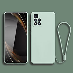 Custodia Silicone Ultra Sottile Morbida 360 Gradi Cover YK3 per Xiaomi Poco X4 NFC Verde Pastello