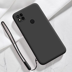 Custodia Silicone Ultra Sottile Morbida 360 Gradi Cover YK3 per Xiaomi Redmi 9 Activ Nero