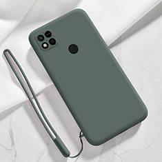 Custodia Silicone Ultra Sottile Morbida 360 Gradi Cover YK3 per Xiaomi Redmi 9C NFC Verde Notte