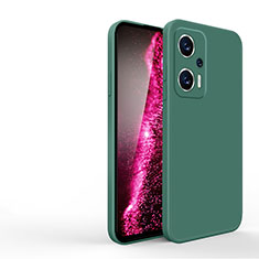 Custodia Silicone Ultra Sottile Morbida 360 Gradi Cover YK3 per Xiaomi Redmi K50i 5G Verde Notte