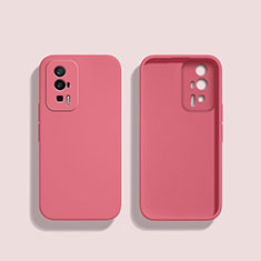 Custodia Silicone Ultra Sottile Morbida 360 Gradi Cover YK3 per Xiaomi Redmi K60 5G Rosa Caldo