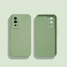 Custodia Silicone Ultra Sottile Morbida 360 Gradi Cover YK3 per Xiaomi Redmi K60 Pro 5G Verde Pastello