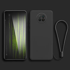 Custodia Silicone Ultra Sottile Morbida 360 Gradi Cover YK3 per Xiaomi Redmi Note 9 5G Nero