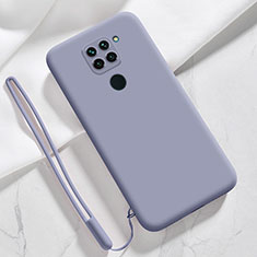 Custodia Silicone Ultra Sottile Morbida 360 Gradi Cover YK3 per Xiaomi Redmi Note 9 Grigio Lavanda