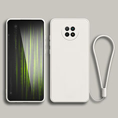 Custodia Silicone Ultra Sottile Morbida 360 Gradi Cover YK3 per Xiaomi Redmi Note 9T 5G Bianco