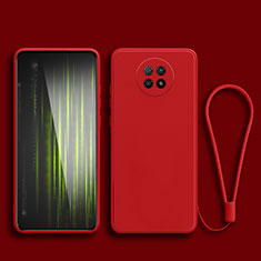 Custodia Silicone Ultra Sottile Morbida 360 Gradi Cover YK3 per Xiaomi Redmi Note 9T 5G Rosso