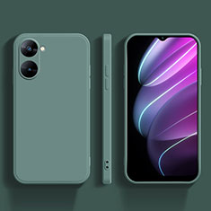 Custodia Silicone Ultra Sottile Morbida 360 Gradi Cover YK4 per Realme V30t 5G Verde Notte