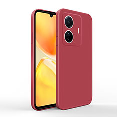 Custodia Silicone Ultra Sottile Morbida 360 Gradi Cover YK4 per Vivo iQOO Z6 Pro 5G Rosso