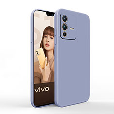 Custodia Silicone Ultra Sottile Morbida 360 Gradi Cover YK4 per Vivo V23 Pro 5G Grigio Lavanda