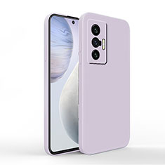 Custodia Silicone Ultra Sottile Morbida 360 Gradi Cover YK4 per Vivo X70t Lavanda