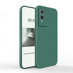 Custodia Silicone Ultra Sottile Morbida 360 Gradi Cover YK4 per Vivo Y74s 5G Verde Notte