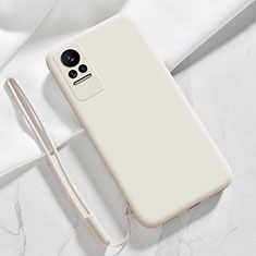 Custodia Silicone Ultra Sottile Morbida 360 Gradi Cover YK4 per Xiaomi Civi 1S 5G Bianco