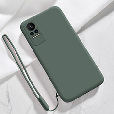 Custodia Silicone Ultra Sottile Morbida 360 Gradi Cover YK4 per Xiaomi Civi 5G Verde Notte