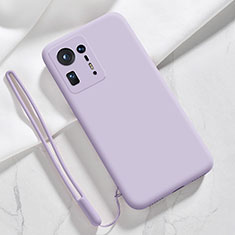 Custodia Silicone Ultra Sottile Morbida 360 Gradi Cover YK4 per Xiaomi Mi Mix 4 5G Lavanda