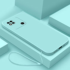 Custodia Silicone Ultra Sottile Morbida 360 Gradi Cover YK4 per Xiaomi POCO C31 Azzurro