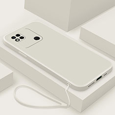 Custodia Silicone Ultra Sottile Morbida 360 Gradi Cover YK4 per Xiaomi POCO C31 Bianco