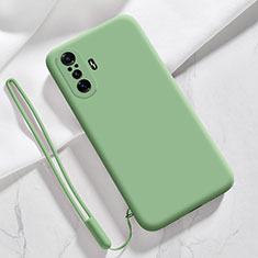 Custodia Silicone Ultra Sottile Morbida 360 Gradi Cover YK4 per Xiaomi Poco F3 GT 5G Verde Pastello