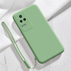 Custodia Silicone Ultra Sottile Morbida 360 Gradi Cover YK4 per Xiaomi Poco F4 5G Verde Pastello