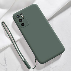 Custodia Silicone Ultra Sottile Morbida 360 Gradi Cover YK4 per Xiaomi POCO M3 Pro 5G Verde Notte