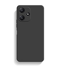 Custodia Silicone Ultra Sottile Morbida 360 Gradi Cover YK4 per Xiaomi Poco M6 Pro 5G Nero