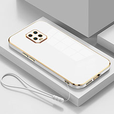 Custodia Silicone Ultra Sottile Morbida 360 Gradi Cover YK4 per Xiaomi Redmi 10X Pro 5G Bianco