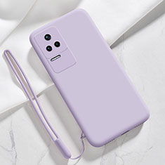 Custodia Silicone Ultra Sottile Morbida 360 Gradi Cover YK4 per Xiaomi Redmi K40S 5G Lavanda