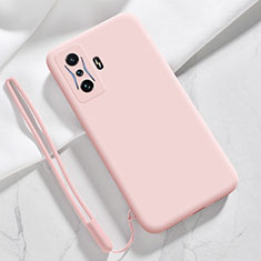 Custodia Silicone Ultra Sottile Morbida 360 Gradi Cover YK4 per Xiaomi Redmi K50 Gaming 5G Rosa