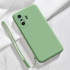 Custodia Silicone Ultra Sottile Morbida 360 Gradi Cover YK4 per Xiaomi Redmi K50 Gaming AMG F1 5G Verde Pastello