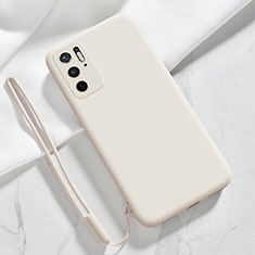 Custodia Silicone Ultra Sottile Morbida 360 Gradi Cover YK4 per Xiaomi Redmi Note 10 5G Bianco